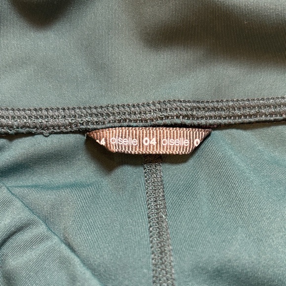 Oiselle Women’s Athletic Leggings Green Size 4 with Pockets - Picture 3 of 3